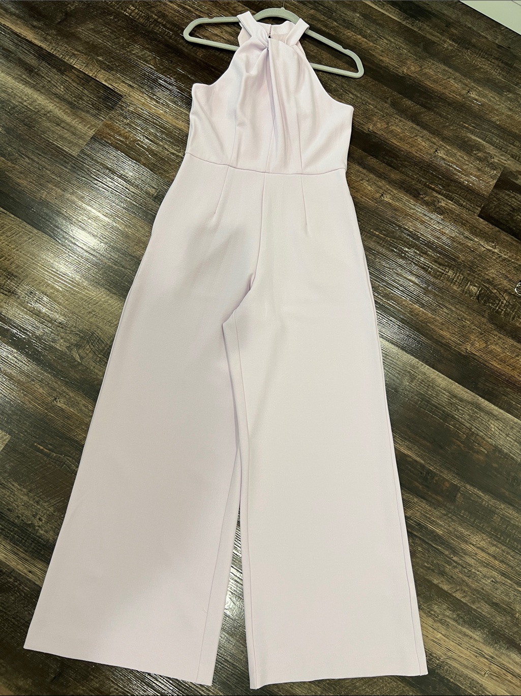 Julia Jordan Lilac Halter Wide-Leg Jumpsuit